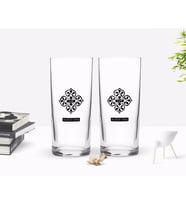 BK Gift Kişiye Özel Renkli Baskılı İsimli Tasarımlı İkili Rakı Bardağı Seti-119 (Beyaz)