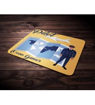 Kişiye Özel Pilot Tasarımlı Mouse Pad (Renksiz)