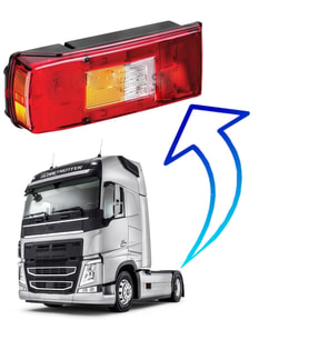 VOLVO FL-FM-FH SAĞ STOP LAMBA YAN SOKETLİ (SCHLEMMER)