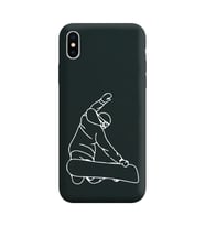 Iphone X Çizgi Tasarımlı Siyah Lansman Telefon Kılıfı