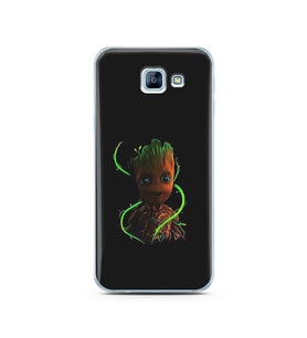 Baby Groot Tasarım Süper Şeffaf Silikon Telefon Kılıfı Samsung A8 (2016)  