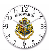 Hogwarts Duvar Saati Bombeli Gercek Cam