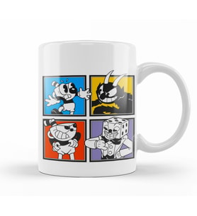 Cuphead Characters Kupa Bardak Porselen