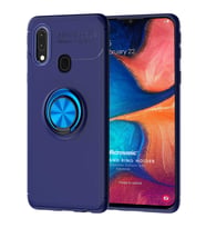 Microsonic Samsung Galaxy A20 Kılıf Kickstand Ring Holder Lacivert