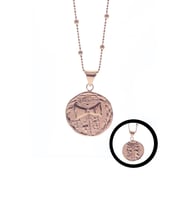 Söğütlü Silver Gümüş top top zincirli çift taraflı antik para kolye