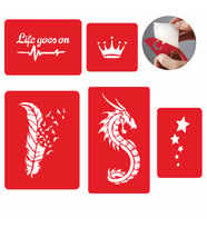 Ejderha Dövmesi  Şablon Seti Tattoo SPREYSİZ