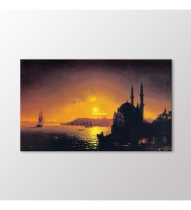 Arty Tablo Dolunayda İstanbul Manzarası, 1846 Tablo (Karışık)