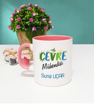 Çevre Mühendisi Kupa Bardak Pembe