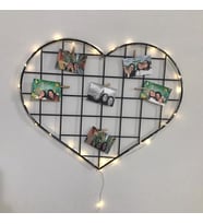 Kalp Fotoğraf Panosu Led Işıklı
