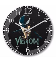 Venom Eddie Brock  Duvar Saati Bombeli Gercek Cam