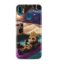 Baby Groot Tasarım Süper Şeffaf Silikon Telefon Kılıfı Huawei Y9 (2019)