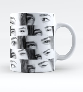 BK Gift Kişiye Özel Gözler Kupa Bardak  1