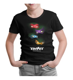 Teenage Mutant Ninja Turtles Siyah Çocuk Tshirt