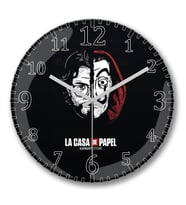 La Casa de Papel 002  Duvar Saati Bombeli Gercek Cam