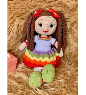 Amigurumi Oyun Arkadaşı Gökkuşağı (Kız)
