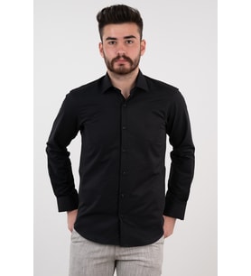 APARTRO SLİMFİT GÖMLEK (Siyah)