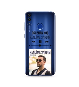 Oğuzhan Koç Mp3 Tasarımlı Süper Şeffaf Silikon Telefon Kılıfı Huawei Honor 8c