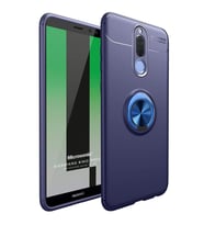Microsonic Huawei Mate 10 Lite Kılıf Kickstand Ring Holder Lacivert