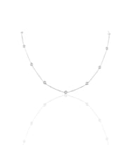 Söğütlü Silver Gümüş sıra taşlı 45 cm kolye