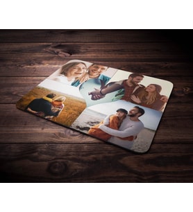 Kişiye Özel Beş Fotoğraf Temalı Mouse Pad (Renksiz)