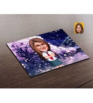 BK Gift Kişiye Özel Kız Çocuk Karikatürlü Ahşap Puzzle-6