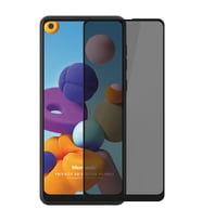 Microsonic Samsung Galaxy A21s Privacy 5D Gizlilik Filtreli Cam Ekran Koruyucu Siyah