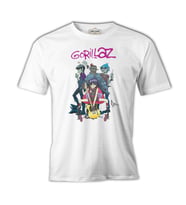 Gorillaz - Band Beyaz Erkek Tshirt