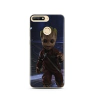 Baby Groot Tasarım Süper Şeffaf Silikon Telefon Kılıfı Huawei Y6 Prime 2018