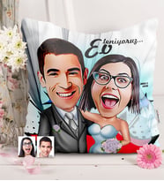 BK Gift Kişiye Özel Evleniyoruz Karikatürlü  Yastık  5