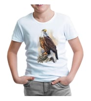 Kartal - Landing Beyaz Çocuk Tshirt