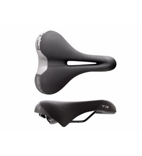 Selle Italia T3 Flow Bisiklet Selesi S2 (Siyah-Gri)