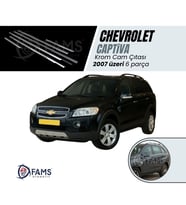 Chevrolet Captiva Krom Cam Çıtası 6 parça 2006 ve üzeri Paslanmaz Çelik