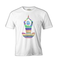Yoga - Lines Beyaz Erkek Tshirt