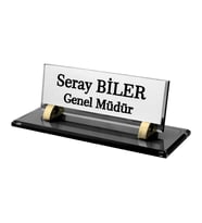 Kristal Masa İsimliği İsimlik Ofis İsimliği Yönetici İsimliği Kristal İsimlik