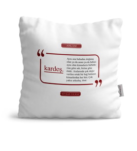 BK Gift Kişiye Özel Kardeş Dekoratif Yastık  2