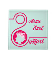 8 Mart Dünya Kadınlar Günü Hediyesi İsim Baskılı Bardak Altlığı
