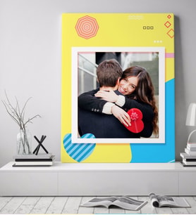 BK Gift Kişiye Özel Fotoğraflı Sanatsal Kanvas Tablo 9  (50x70cm.)