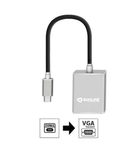 Sunline 170668 USB 3.1 Type C-VGA