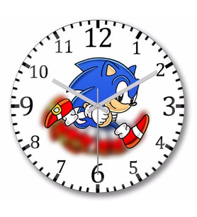 Sonic Film Duvar Saati Bombeli Gercek Cam
