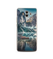 Göl Manzara Tasarımlı Süper Şeffaf Silikon Telefon Kılıfı Huawei Mate 10 Pro