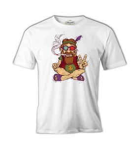 Hippi - Furry Beyaz Erkek Tshirt