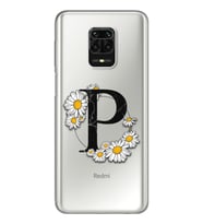 Papatya Harf Tasarım Süper Şeffaf Silikon Telefon Kılıfı Xiomai Redmi Note 9 Pro