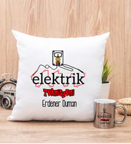 Elektrik Teknisyeni Yastık ve Silver Kupa Bardak