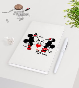 BK Gift Kişiye Özel Sevgililer Günü Beyaz Defter Kalem Seti-93