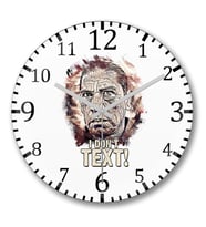 I Don`t Text Duvar Saati Bombeli Gercek Cam
