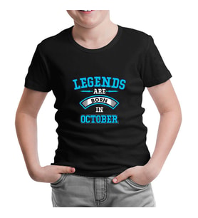 Legends Born in October - Arrow Siyah Çocuk Tshirt