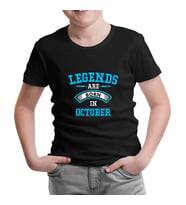 Legends Born in October - Arrow Siyah Çocuk Tshirt