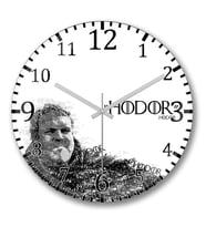 Game of Thrones Hodor Duvar Saati Bombeli Gercek Cam