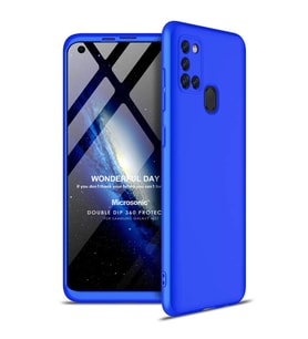 Microsonic Samsung Galaxy M51 Kılıf Double Dip 360 Protective Mavi