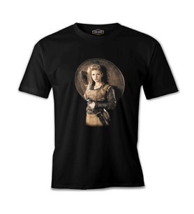 Vikings - Lagertha Siyah Erkek Tshirt